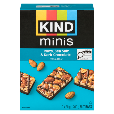 Kind Minis Nuts, Sea Salt & Dark Chocolate Bar 200 g, $5.00/100g