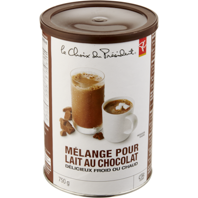 le Choix du Président Mélange pour lait au chocolat 750 g, 1,27 $/100g
