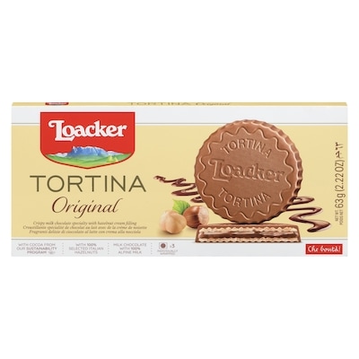 Loacker LOACKER GAUFRETTES TORTINA 63 g, 6,33 $/100g