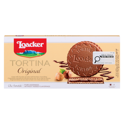 Loacker LOACKER GAUFRETTES TORTINA 63 g, 6,33 $/100g