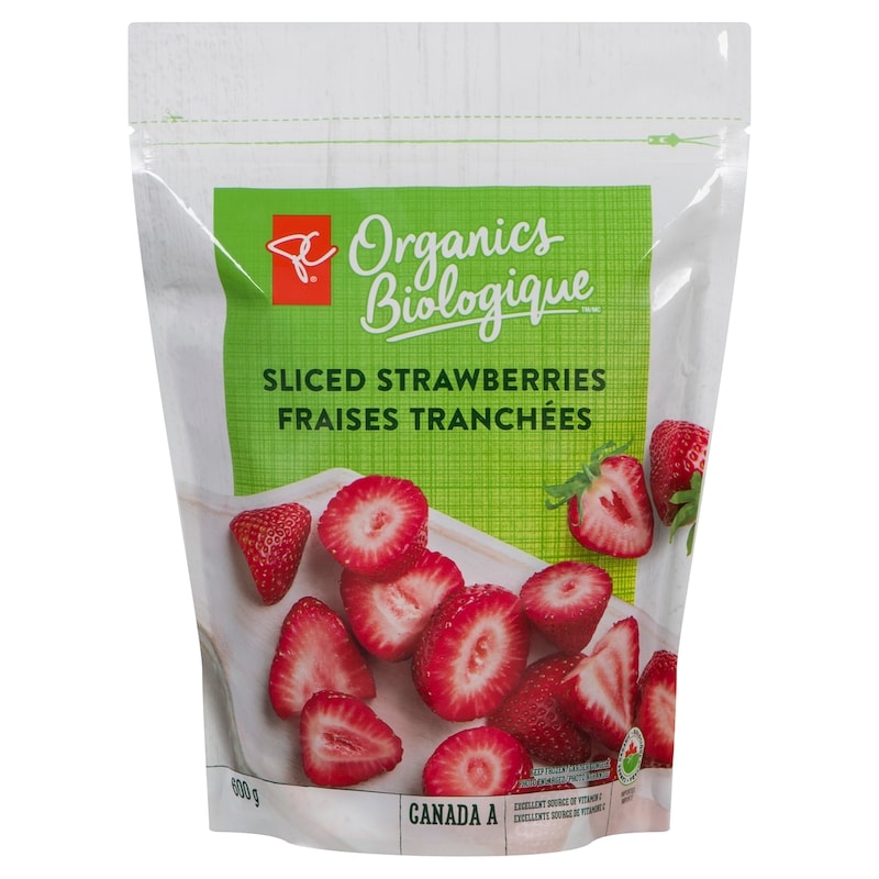Organic Sliced Strawberries