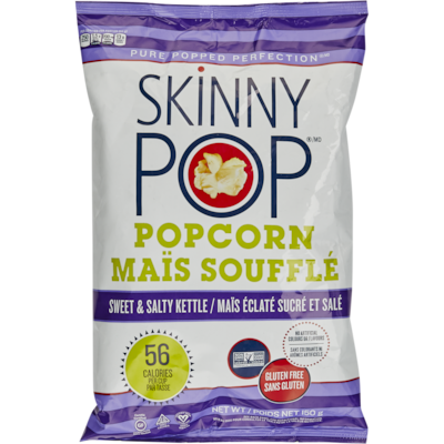 SkinnyPop Popcorn Popcorn Sweet & Salty Kettle 150 g, $2.99/100g