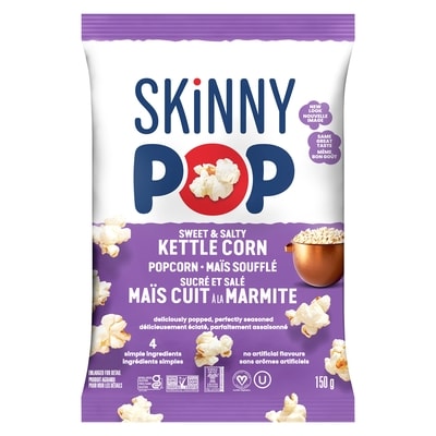 SkinnyPop Popcorn Popcorn Sweet & Salty Kettle 150 g, $2.99/100g