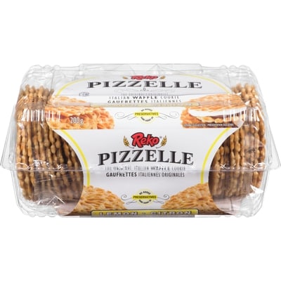 Reko Pizzelle Italian Waffle Cookie Lemon 200 g, $2.50/100g