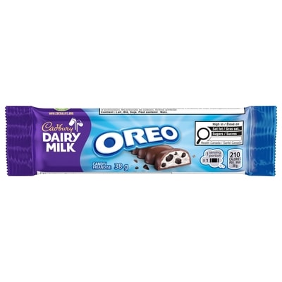 Cadbury Dairy Milk OREO, tablette, cacao 100% durable 38 g, 4,71 $/100g