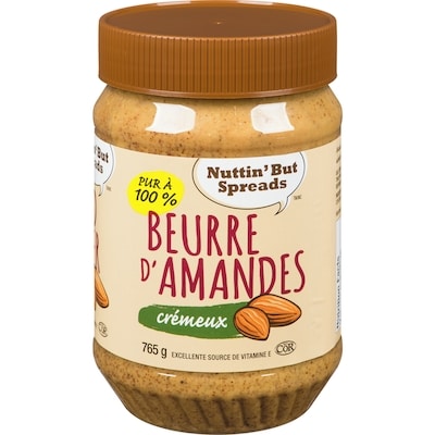 null Beurre d’amandes 100 %, crémeux 765 g, 2,09 $/100g