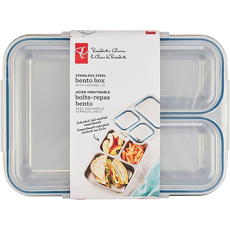 Stainless Steel Bento Box with Locking Lid