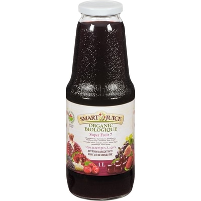 Smart Juice Organic Super Fruit 7, 100% Juice 1 l, $1.20/100ml
