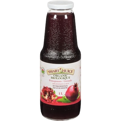 Smart Juice Organic Pomegranate Juice 1 l, $0.95/100ml