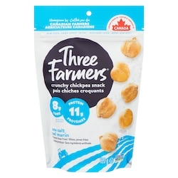 Three Farmers Collation aux Pois Chiches Sel Marin 120 g, 3,75 $/100g