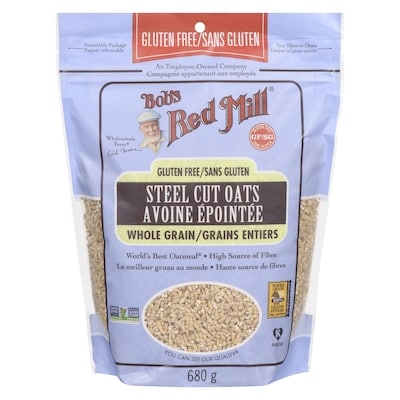 Bobs Red Mill Steel Cut Oats Whole Grain Gluten Free 680 g, $1.25/100g