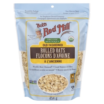 Bobs Red Mill Rolled Oats Old Fashioned Organic 454 g, $1.21/100g