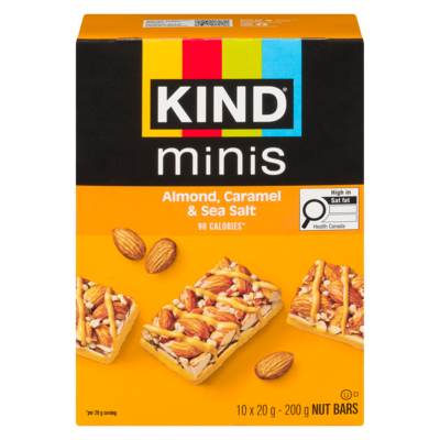 Kind Minis Almond Caramel & Sea Salt Bar 200 g, $5.50/100g