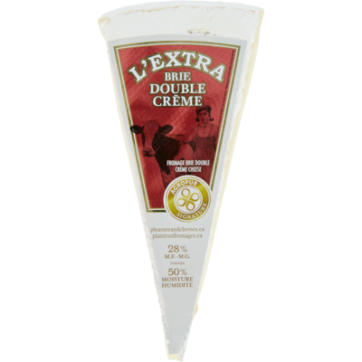 L'Extra Brie Cheese, Double Cream    $4.79/100g $21.73/1lb