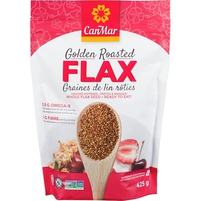 CanMar Golden Roasted Flax Seed    425 g, $1.29/100g