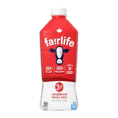 Fairlife Whole Milk 1.5 l, $0.50/100ml