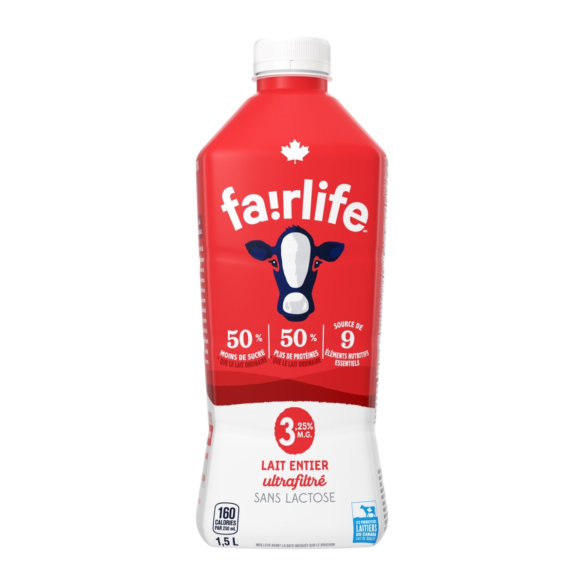 Fairlife Lait entier 1.5 l, 0,53 $/100ml