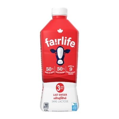 Fairlife Lait entier 1.5 l, 0,53 $/100ml