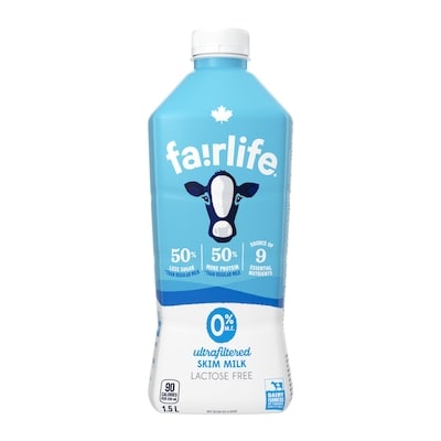 Fairlife Skim Milk 1.5 l, $0.50/100ml