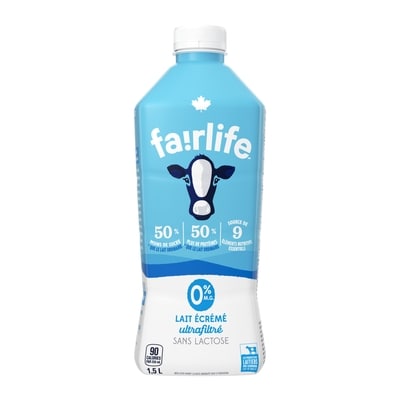 Fairlife Lait écrémé 1.5 l, 0,53 $/100ml