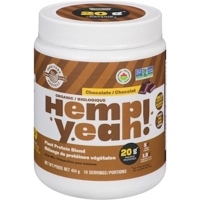 Manitoba Harvest Hemp Yeah! Préparation pour Boisson Biologique Chocolat 454 g, 7,27 $/100g