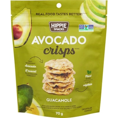 Hippie Snacks Guacamole Avocado Crisps 70 g, $9.27/100g