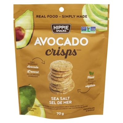 Hippie Snacks Sea Salt Avocado Crisps 70 g, $9.27/100g