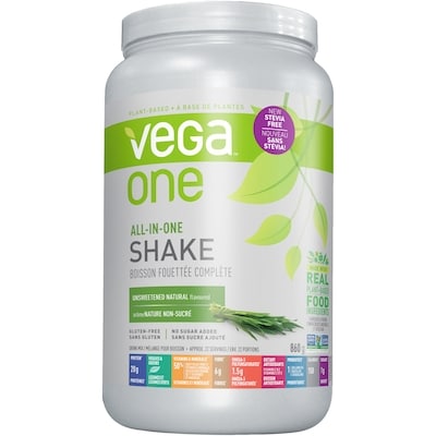 Vega Boisson Fouettée Complète, Nature sans Stevia 860 g, 6,98 $/100g