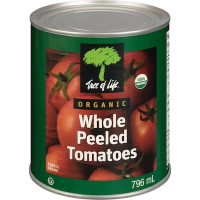 Tree of Life Organic Whole Peeled Tomatoes 796 ml, $0.63/100ml
