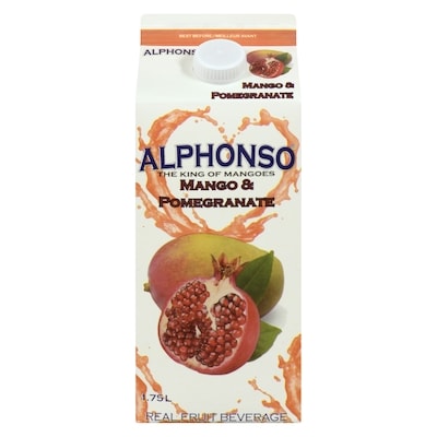 Alphonso Mango and Pomegranate Real Fruit Beverage 1.75 l, $0.26/100ml