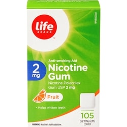 Fruit Nicotine Gum 2 mg 105 Chewing Gums