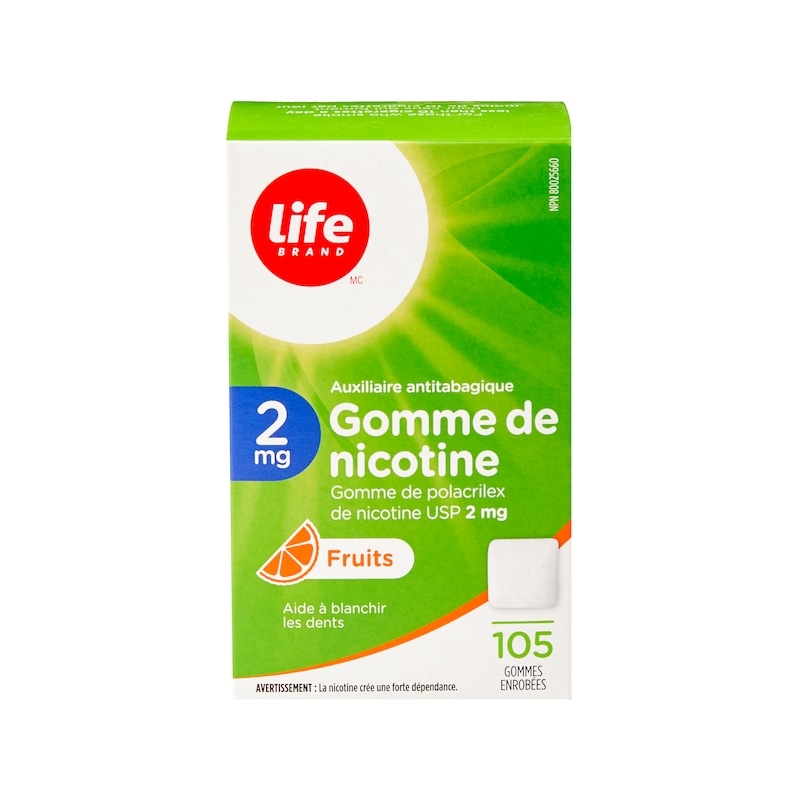 Fruit Nicotine Gum 2 mg 105 Chewing Gums