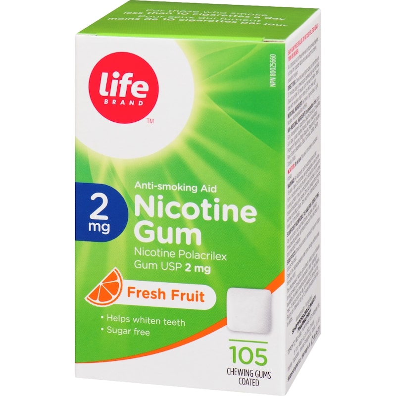 Fruit Nicotine Gum 2 mg 105 Chewing Gums