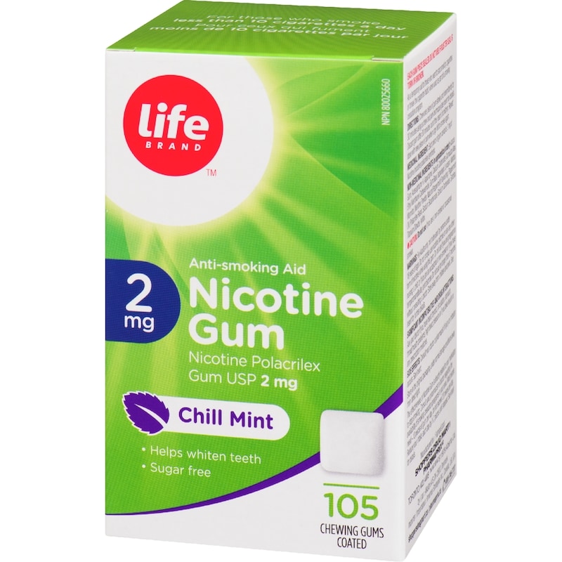 Menthol Nicotine Gum 2 mg 105 Chewing Gums