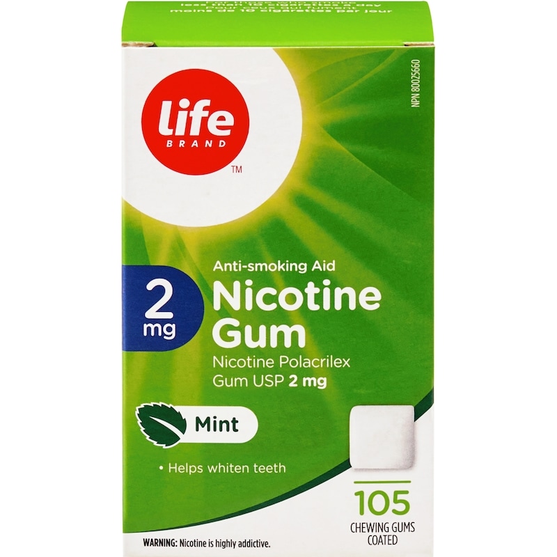 Mint Nicotine Gum 2 mg 105 Chewing Gums
