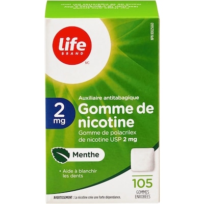 Mint Nicotine Gum 2 mg 105 Chewing Gums