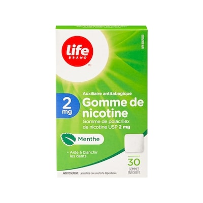 Mint Nicotine Gum 2 mg 30 Chewing Gums