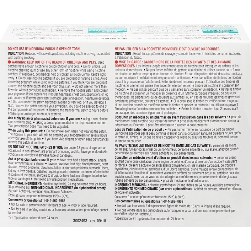 Transdermal Nicotine Patch 14 Patches