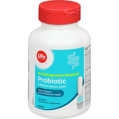 Life Brand Probiotic, 6 Million Cultures, 180 Caplets 180 ea, $0.14/1ea