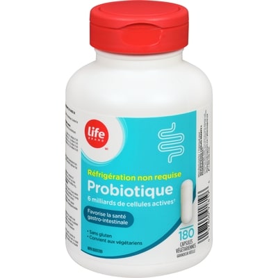 Life Probiotiques, 6 millions de cultures, 180 comprimés 180 ea, 0,11 $/1ch