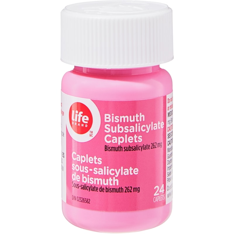 Bismuth Subsalicylate 262 mg 24 Caplets