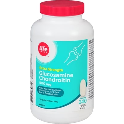 Life Brand Extra Strength Glucosamine Chondroitin 900 mg 240 Caplets 240 ea, $0.16/1ea