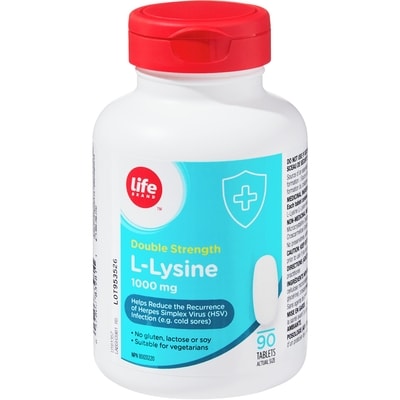 Life Brand Double Strength L-Lysine 1000 mg 90 Tablets 90 ea, $0.16/1ea