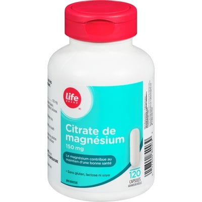 Life LB CITRATE DE MAGNESIUM 150MG 120 ea, 0,10 $/1ch