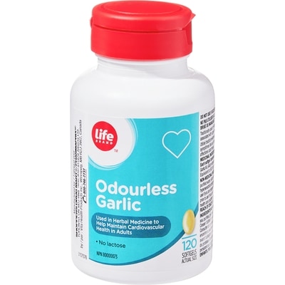 Life Brand Odourless Garlic 120 Softgels 120 ea, $0.08/1ea