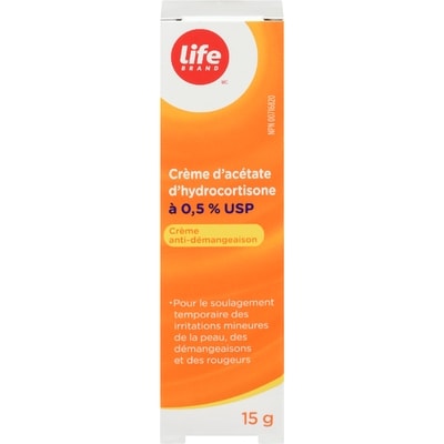 Life Crème dʼhydrocortisone à 0,5 % 15 g, 0,30 $/1ch