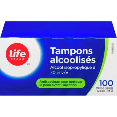 Life Tampons imbibés d’alcool 100 ea, 0,03 $/1ch