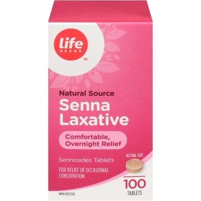 Life Brand Senna Laxative 100 ea, $0.10/1ea