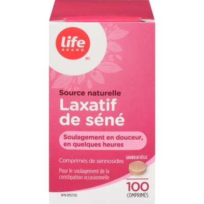 Life Laxatif à base de séné 100 ea, 0,10 $/1ch
