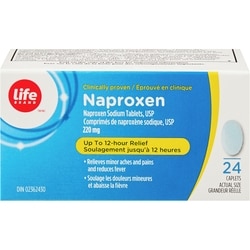 Life Brand Naproxen 220 mg 24 Caplets 24 ea, $0.23/1ea